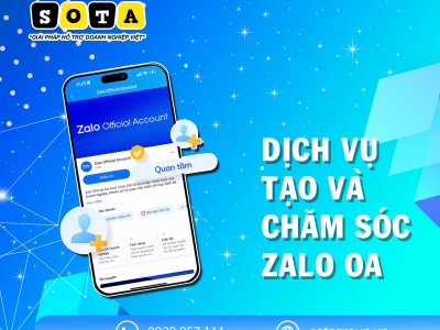  Dịch Vụ tạo Zalo OA | Chăm Sóc OA Bán hàng