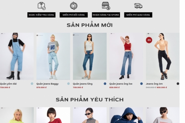 Giao diện mẫu website thời trang 2