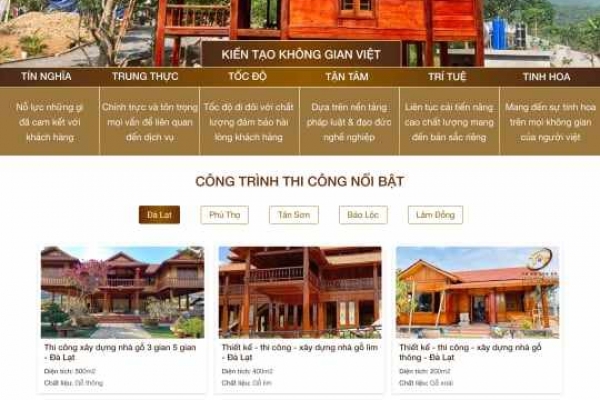 Giao diện website xây dựng 17