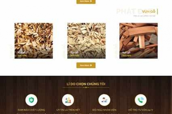 Thiết kế website nội thất đồ gỗ 