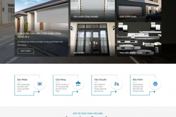 Thiết kế website cửa cuốn