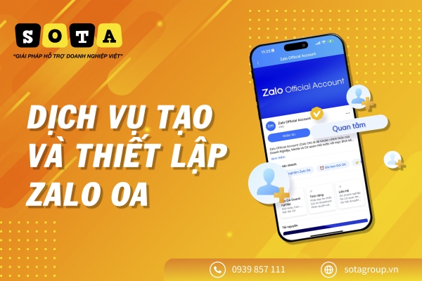 Dịch Vụ tạo Zalo OA | Chăm Sóc OA Bán hàng