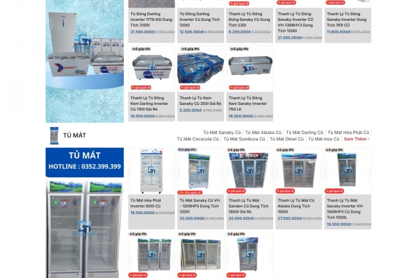 Thiết kế website điện lạnh