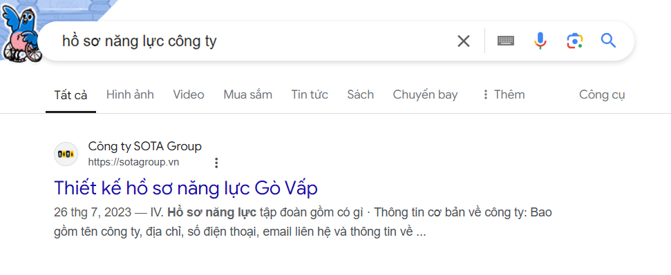 Hồ sơ năng lực công ty