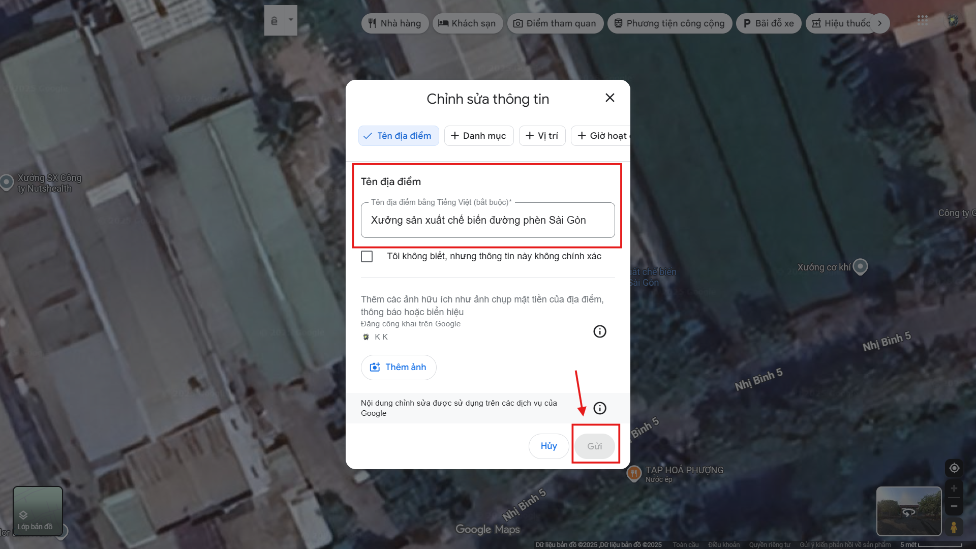Hướng dẫn cách đổi tên địa điểm Google Maps mới nhất 2025