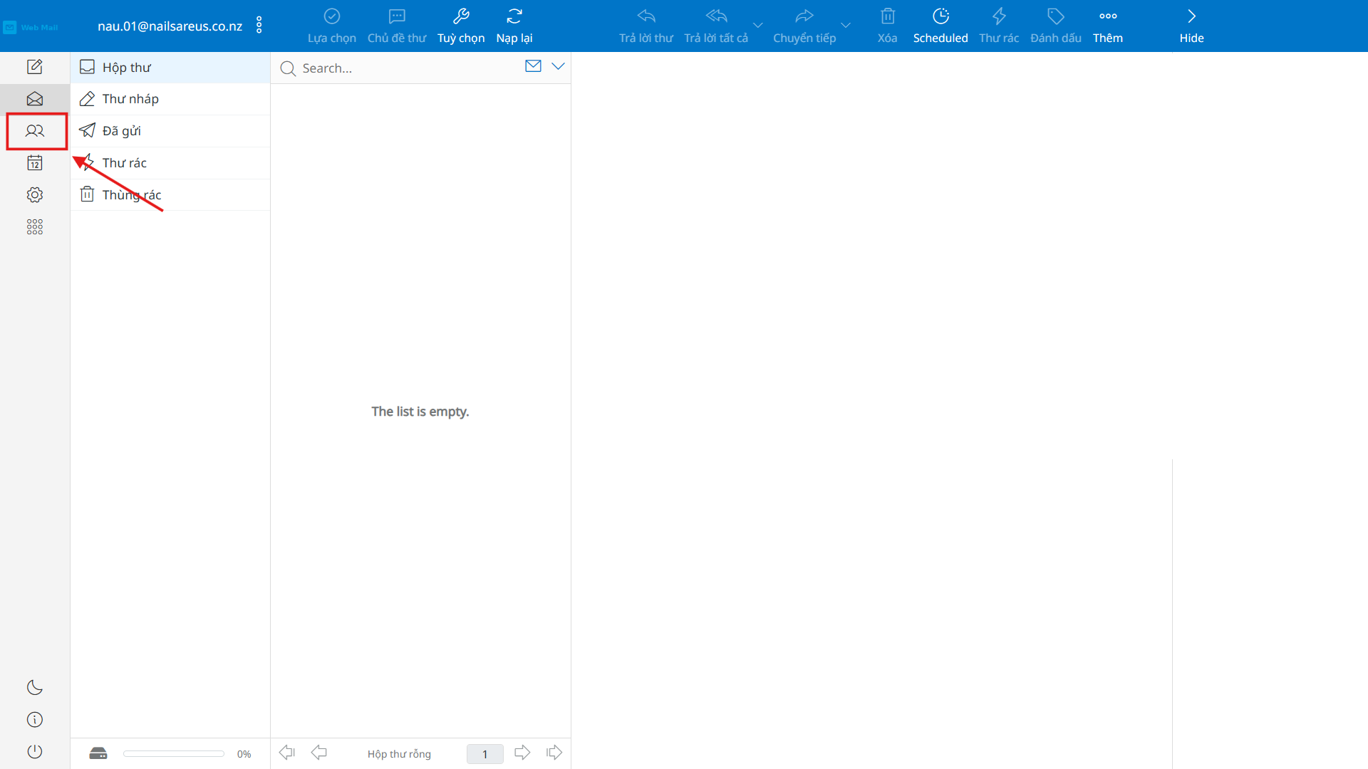 Hướng dẫn thêm ảnh đại diện cho email đối tác trên Webmail Email Pro