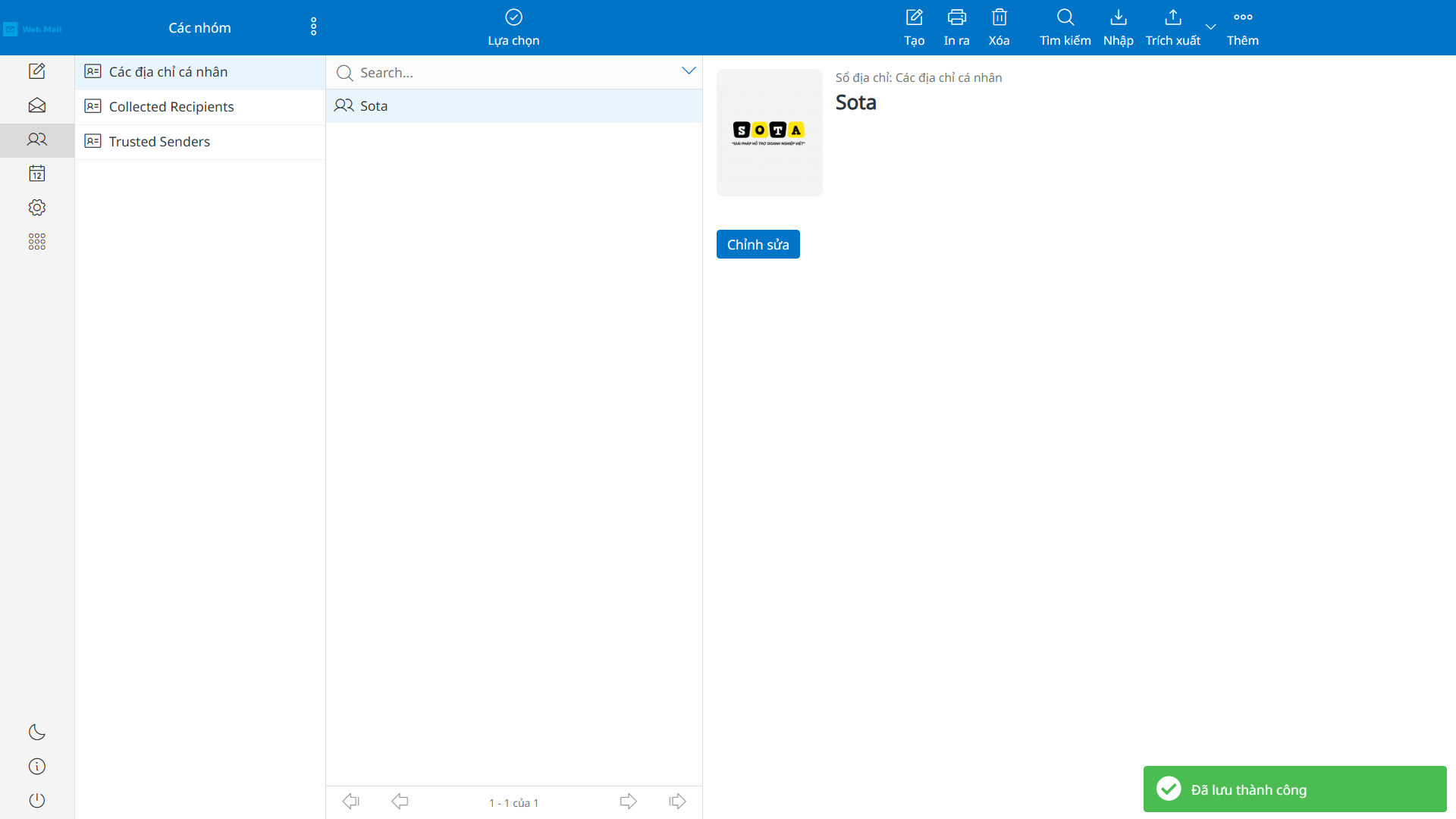 Hướng dẫn thêm ảnh đại diện cho email đối tác trên Webmail Email Pro