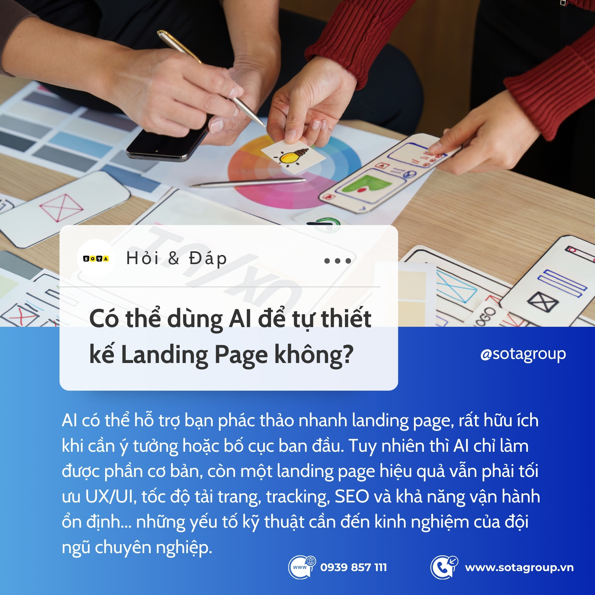 Có thể dùng AI để tự thiết kế Landing Page không? Có thể dùng AI để tự thiết kế Landing Page không?
