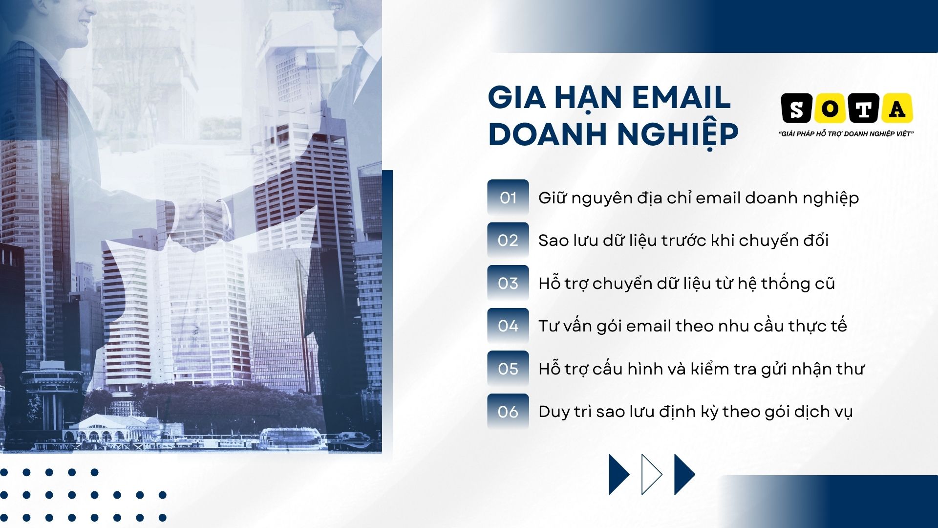 Bảng giá dịch vụ Email doanh nghiệp theo tên miền riêng