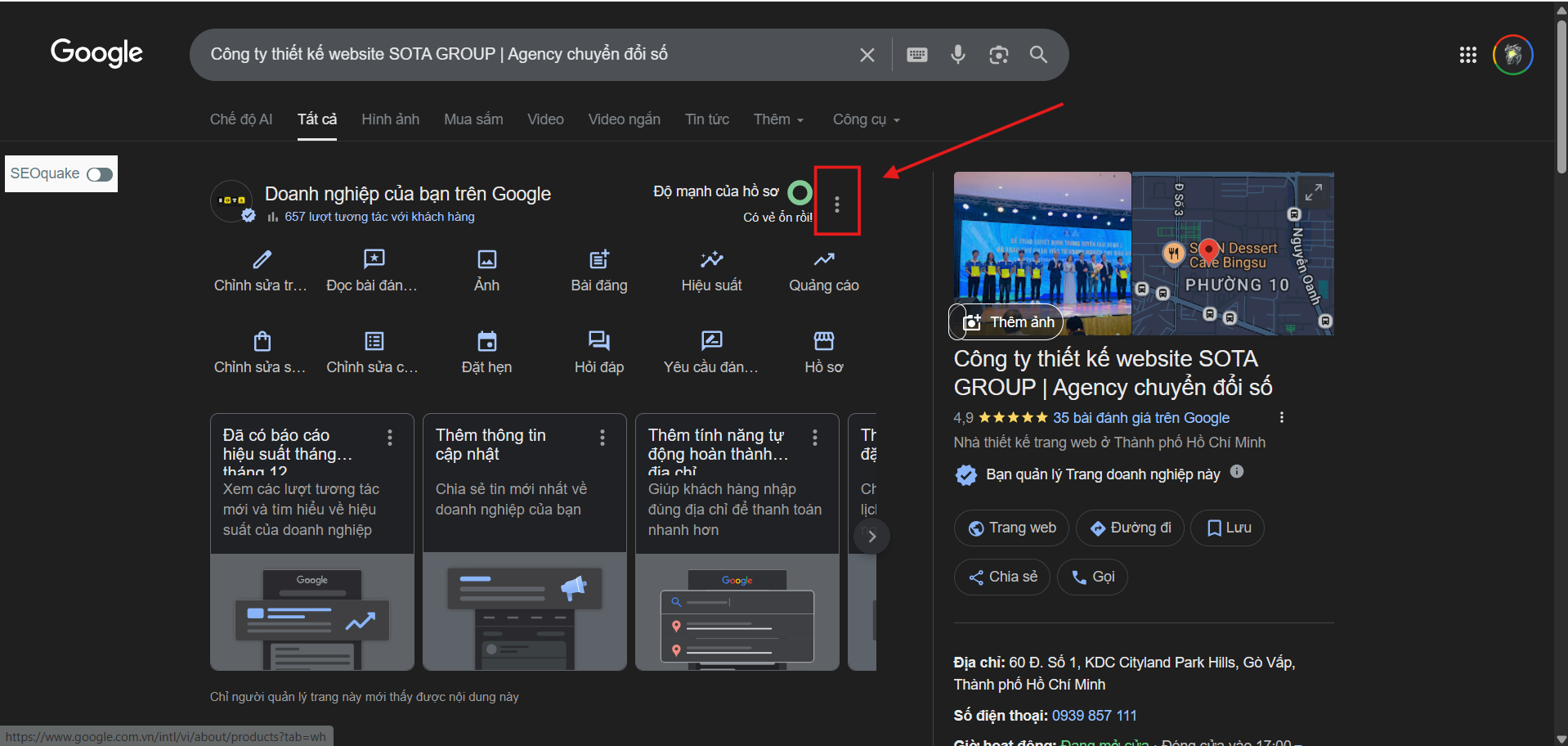 Hướng dẫn thêm quyền quản trị trang doanh nghiệp Google
