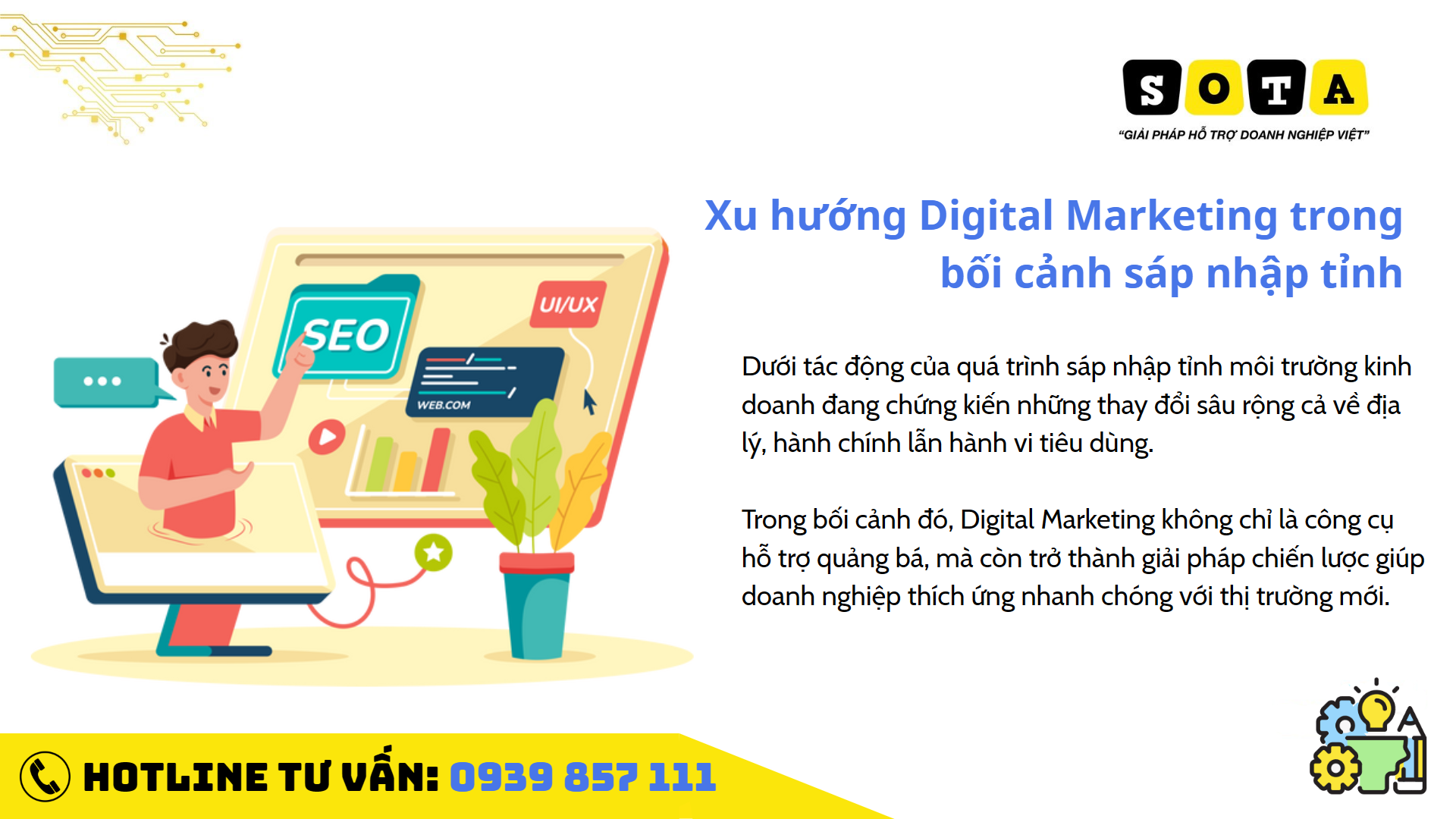 Xu hướng marketing cho doanh nghiệp sau sáp nhập tỉnh