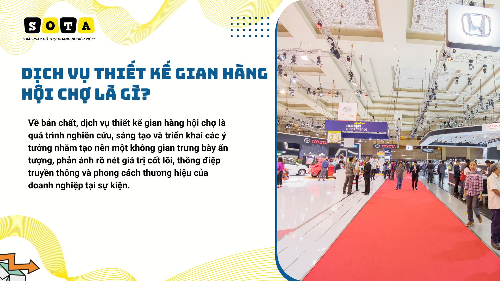 Dịch vụ thiết kế gian hàng hội chợ, triển lãm tại TP.HCM