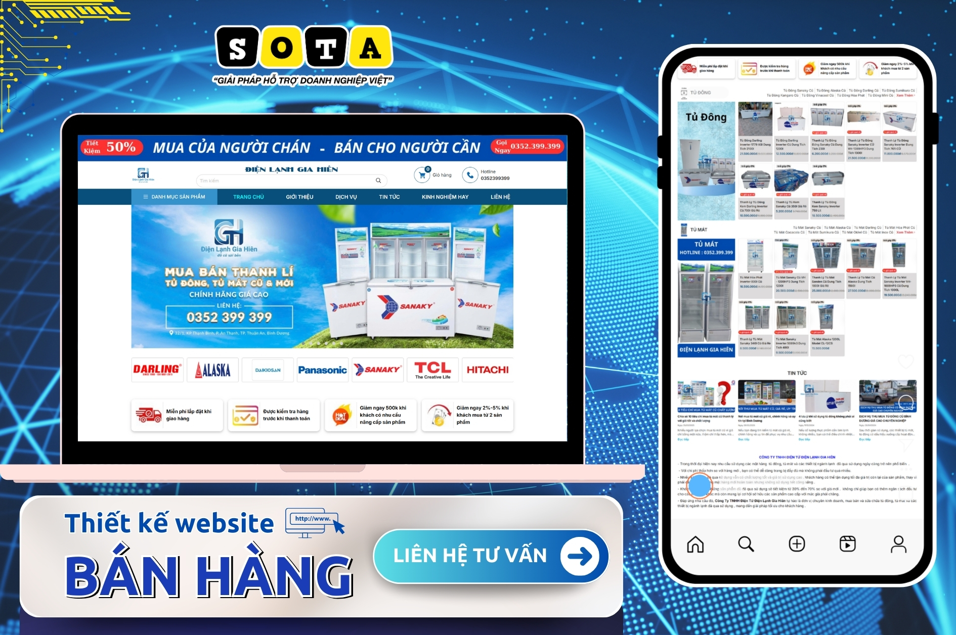 Dịch vụ thiết kế website bán hàng