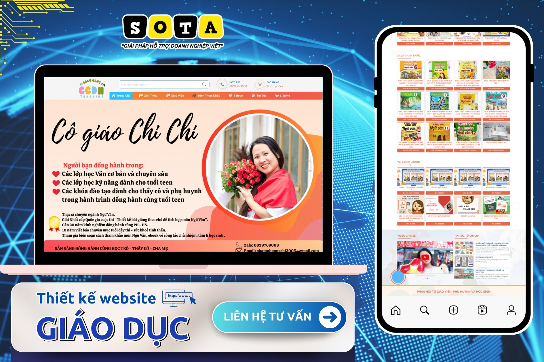 Dịch vụ thiết kế website giáo dục
