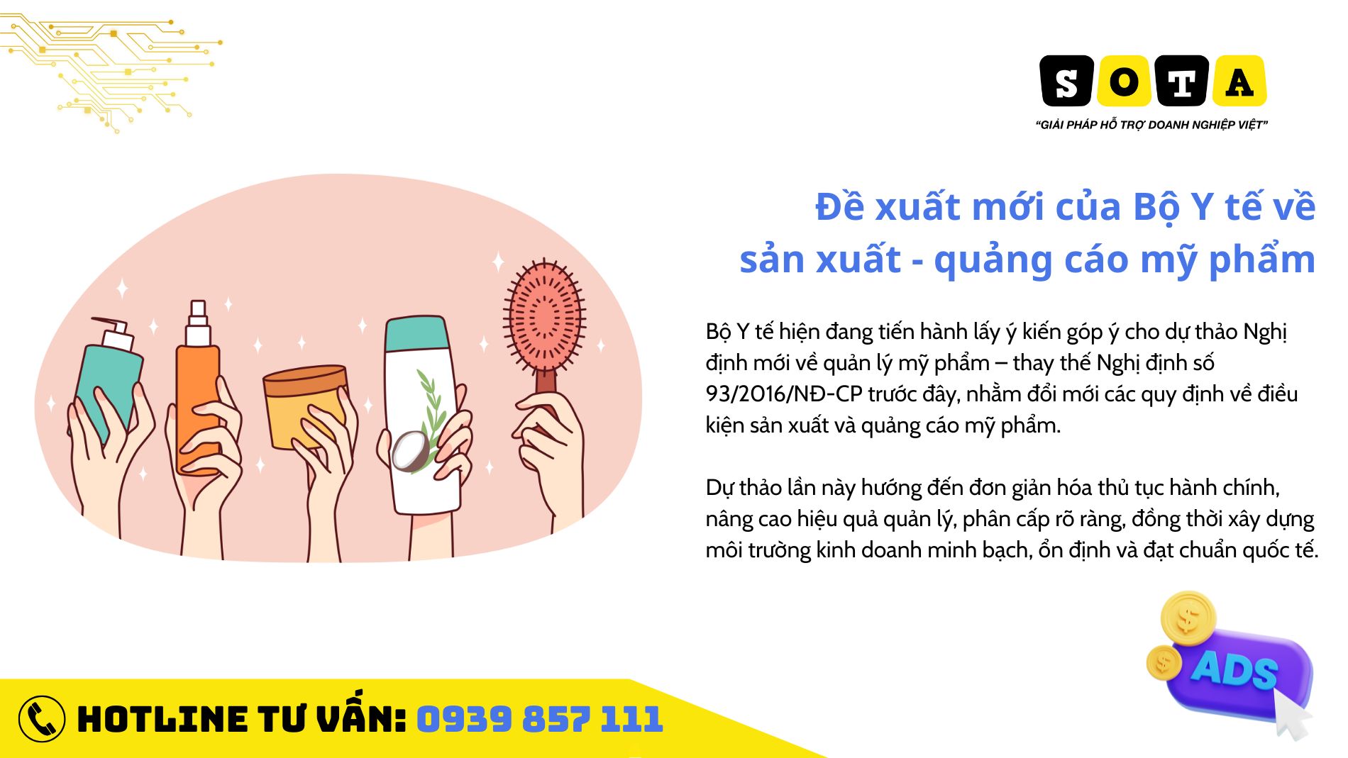 Các từ khóa và hành vi bị cấm trong quảng cáo mỹ phẩm 2025