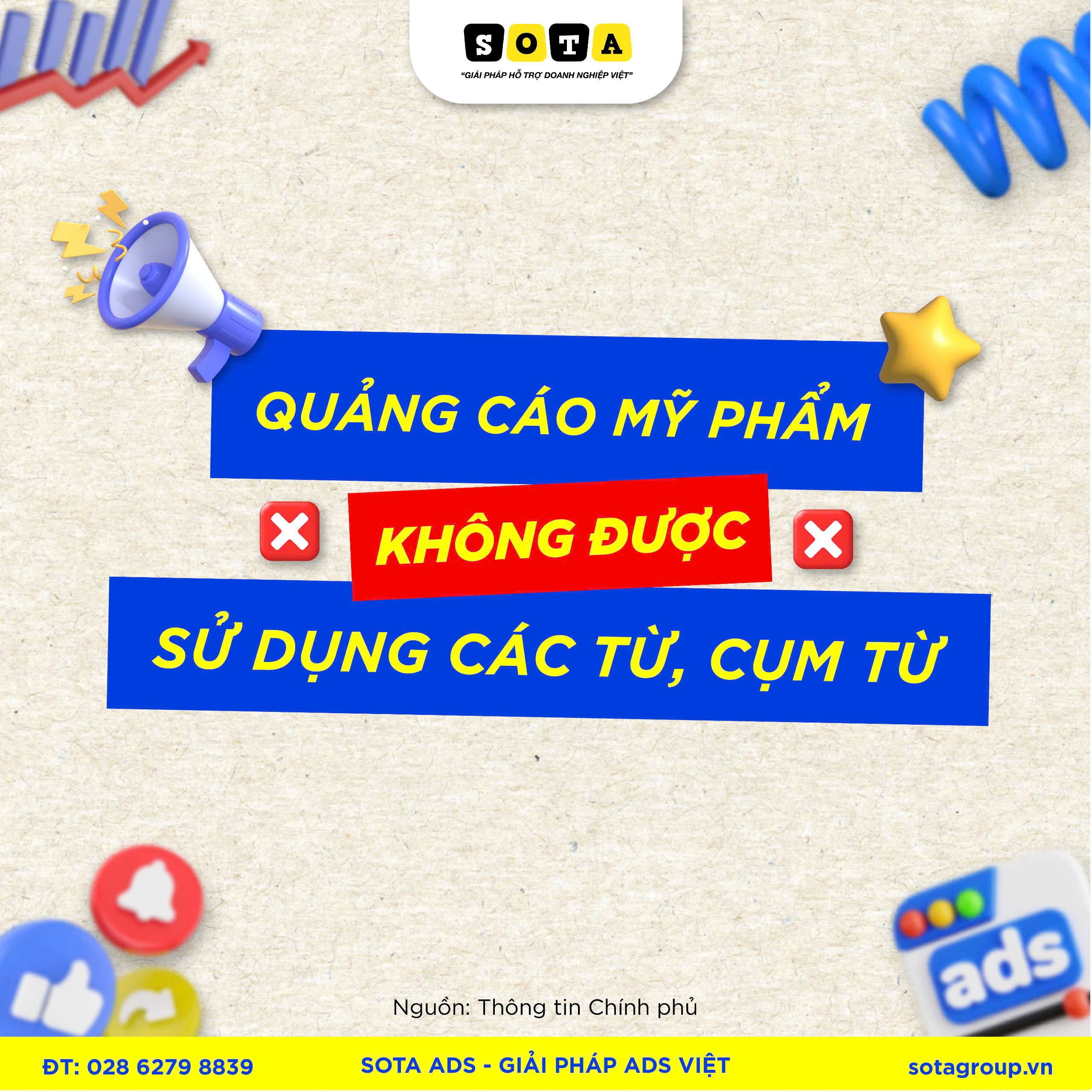 Các từ khóa và hành vi bị cấm trong quảng cáo mỹ phẩm 2025