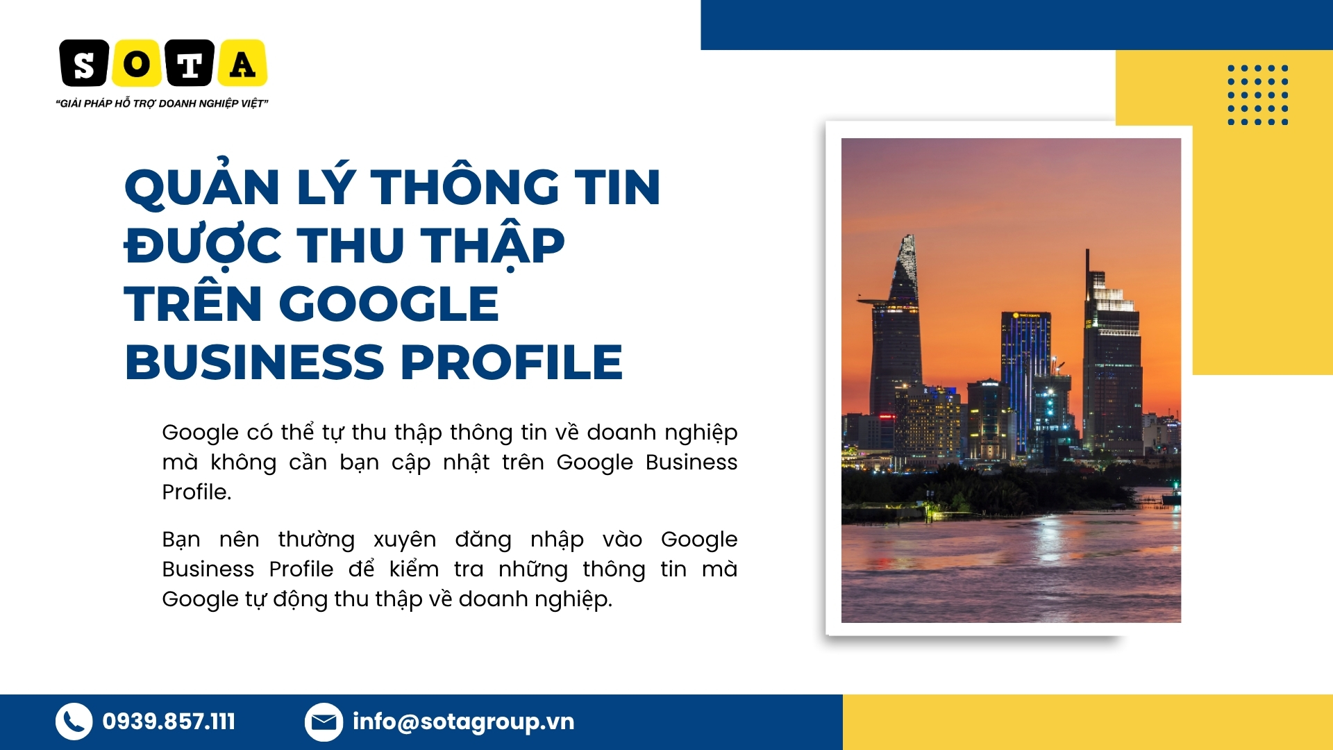 QUẢN LÝ THÔNG TIN ĐƯỢC THU THẬP TRÊN GOOGLE BUSINESS PROFILE QUẢN LÝ THÔNG TIN ĐƯỢC THU THẬP TRÊN GOOGLE BUSINESS PROFILE