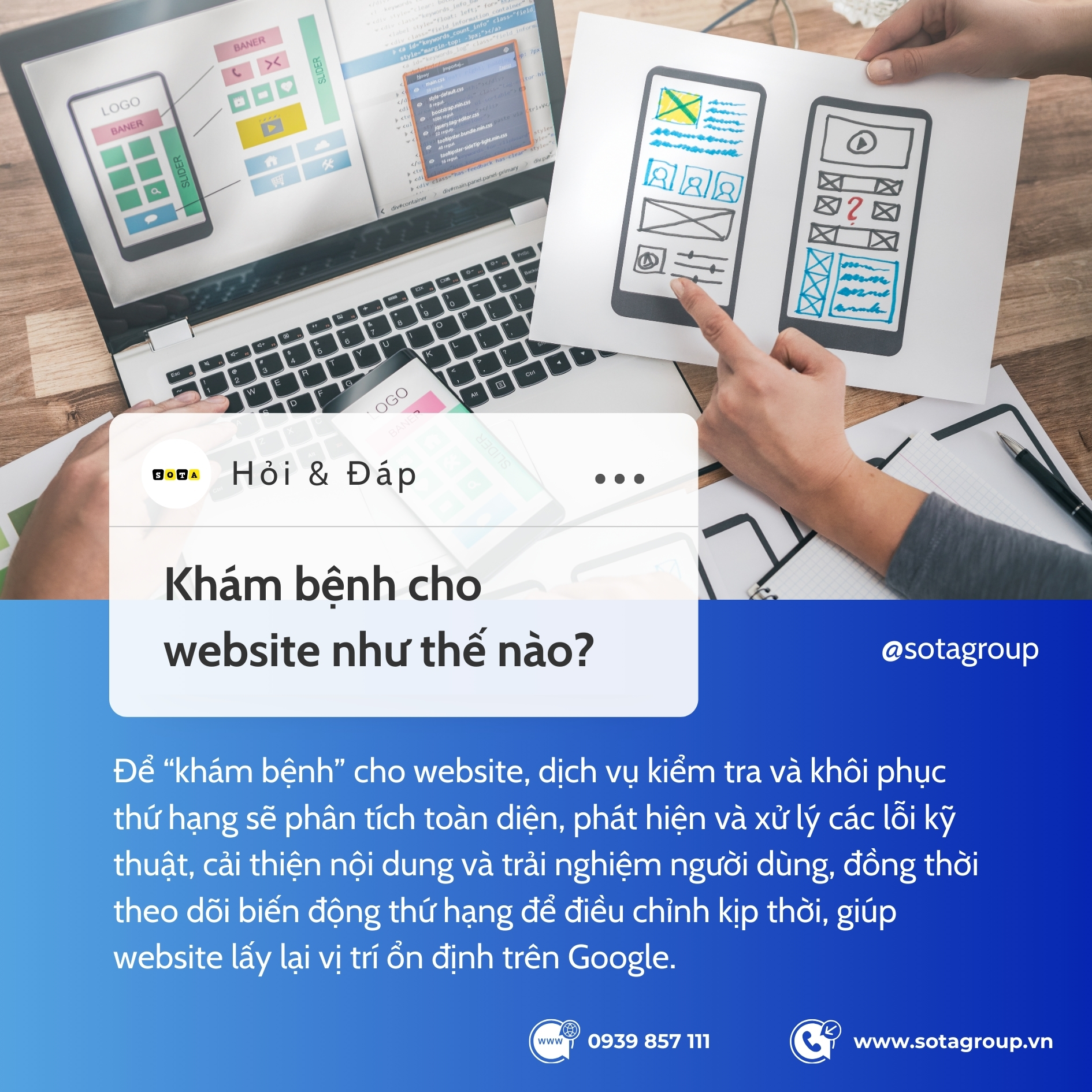 Website bị rớt TOP? Dịch vụ kiểm tra và khôi phục phục thứ hạng website
