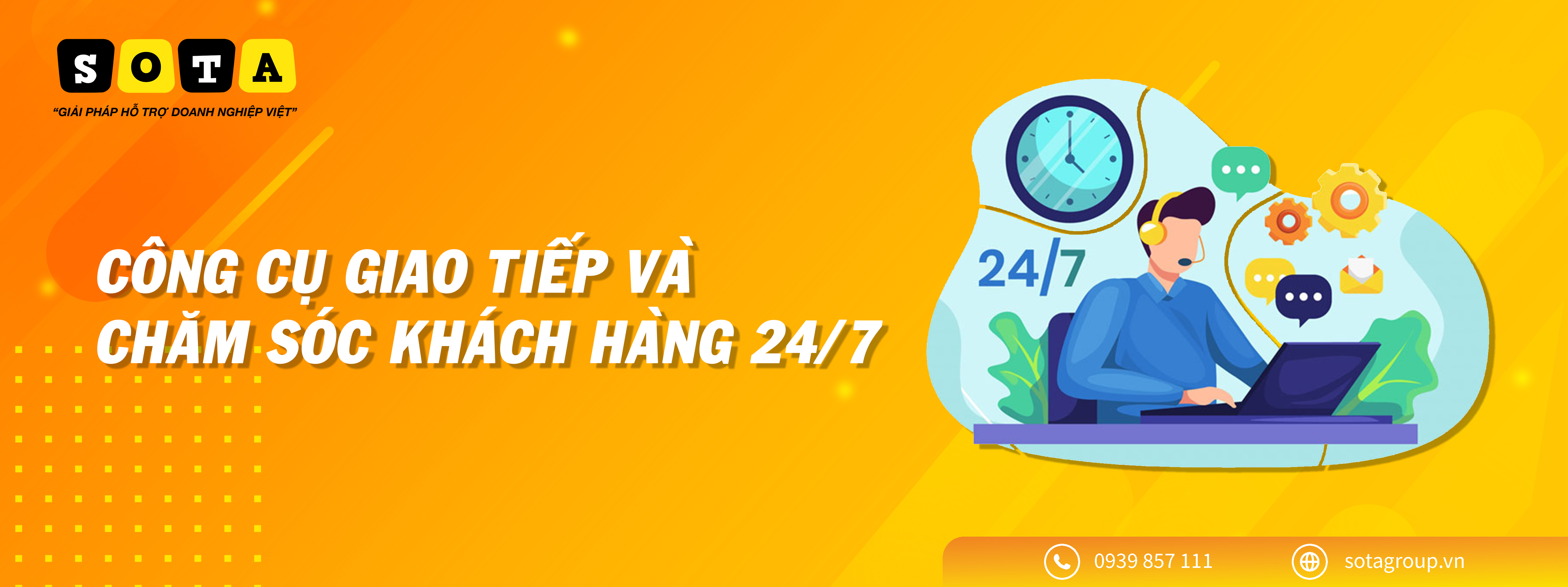 Công cụ giao tiếp và chăm sóc khách hàng 24/7