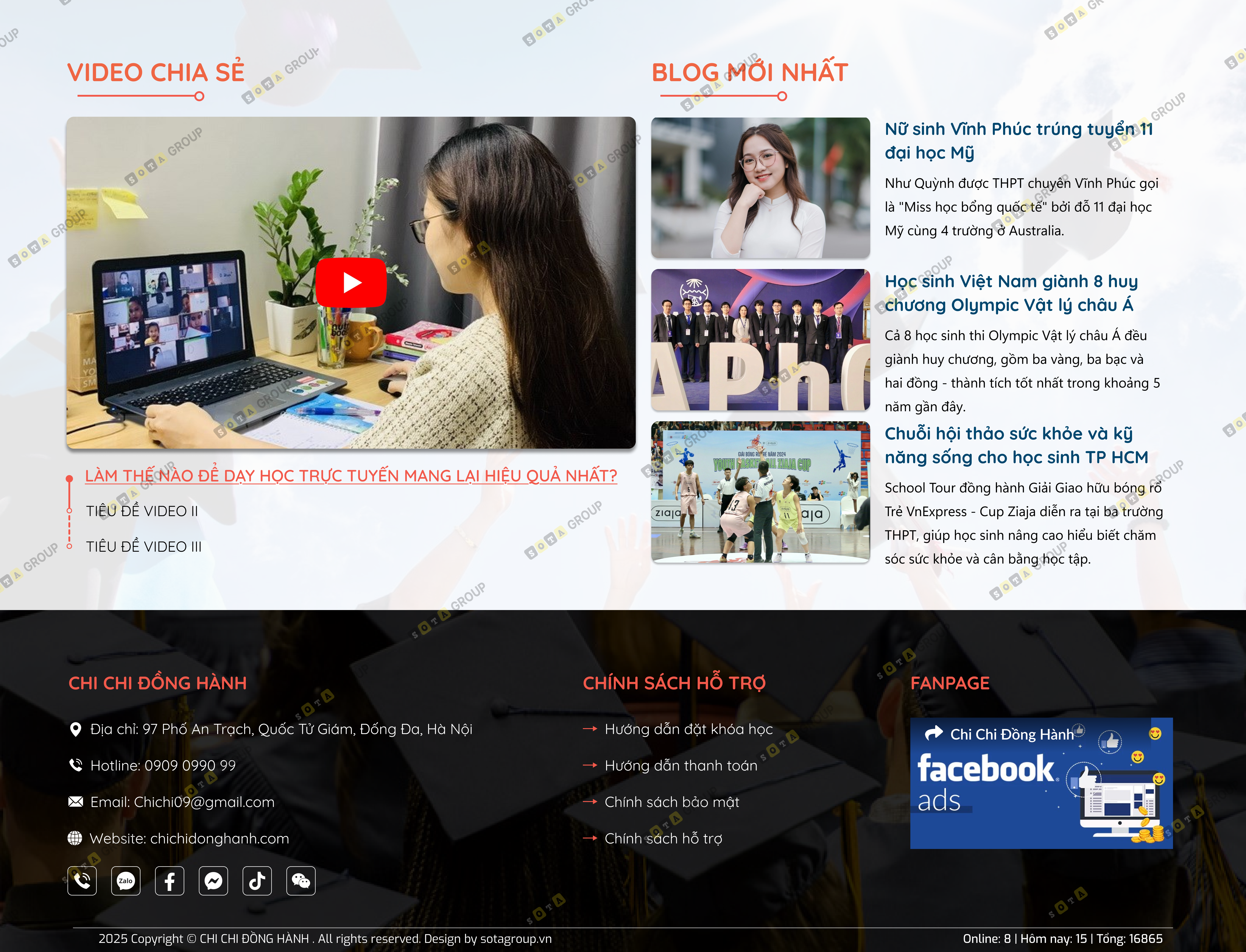 Thiết kế website giáo dục chuẩn SEO