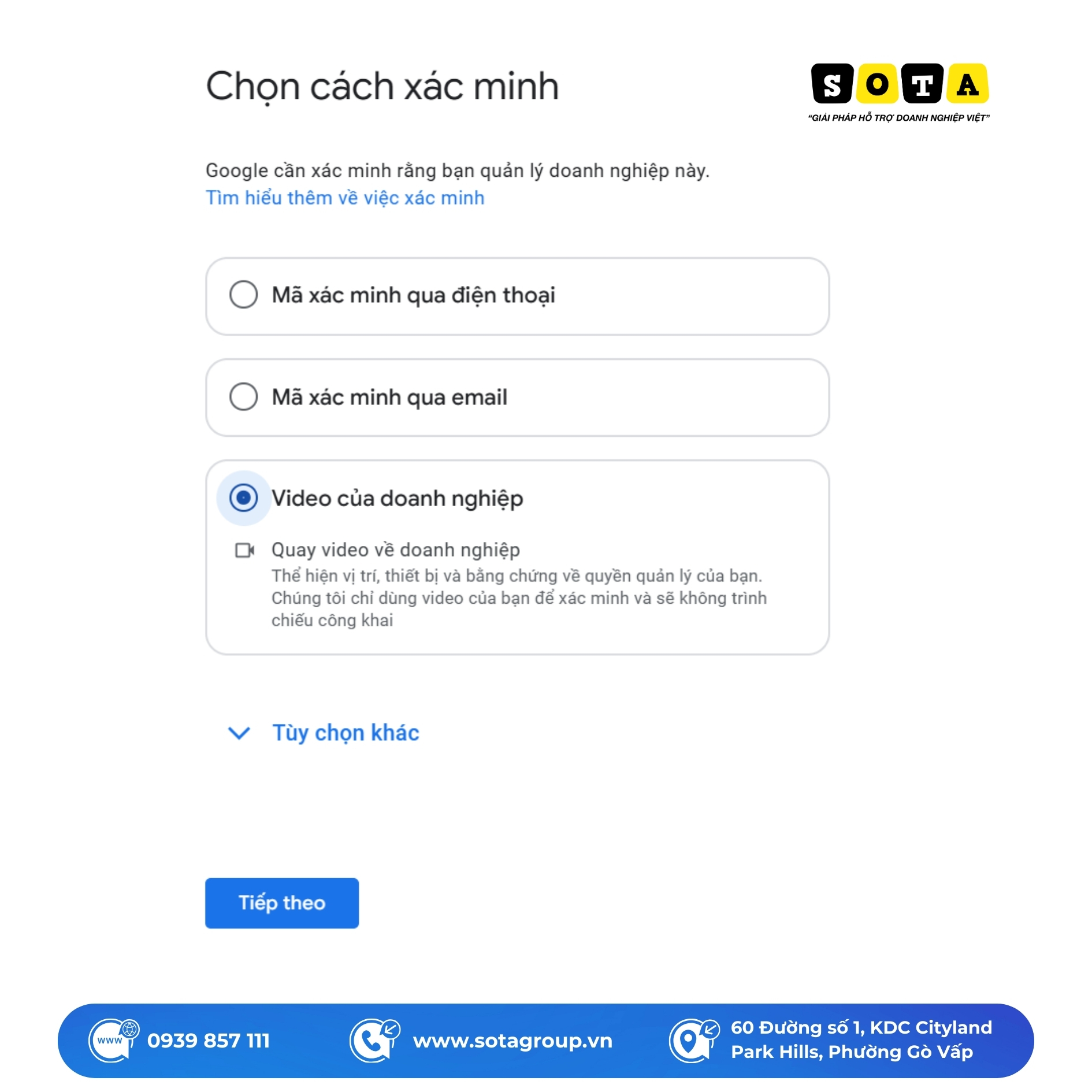 Hướng dẫn xác minh google map Hướng dẫn xác minh google map