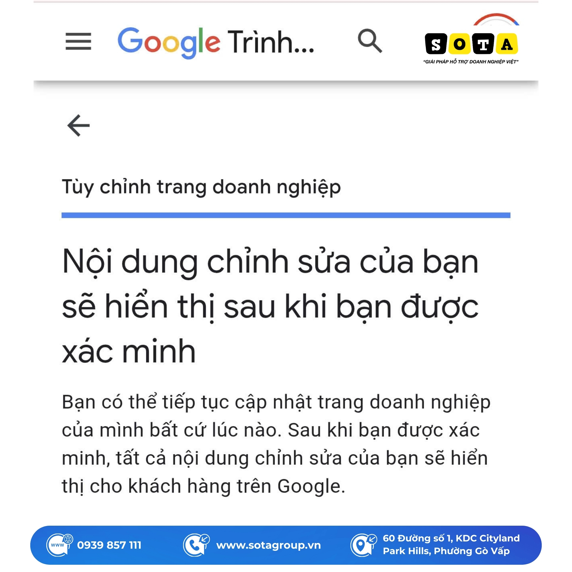 Hướng dẫn xác minh google map Hướng dẫn xác minh google map