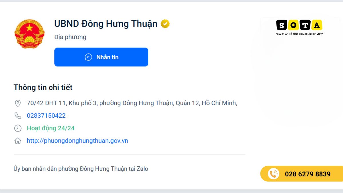 Tạo Zalo OA cho cơ quan nhà nước mới nhất 2025