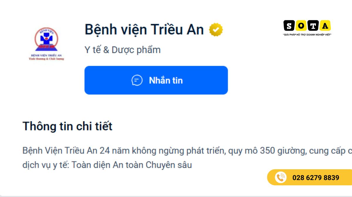 Tạo Zalo OA cho bệnh viện Hồ Chí Minh