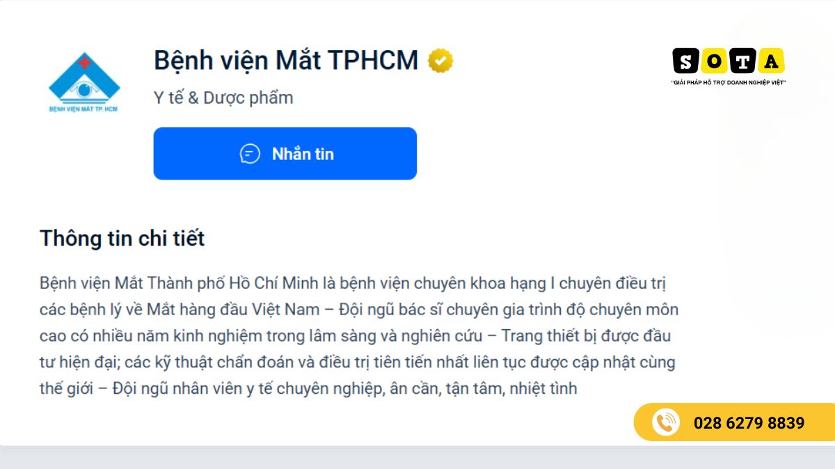 Tạo Zalo OA cho bệnh viện Hồ Chí Minh
