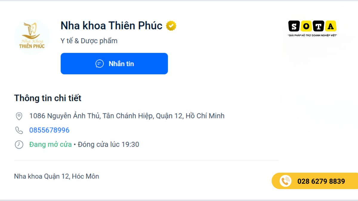 Tạo Zalo OA cho nha khoa 