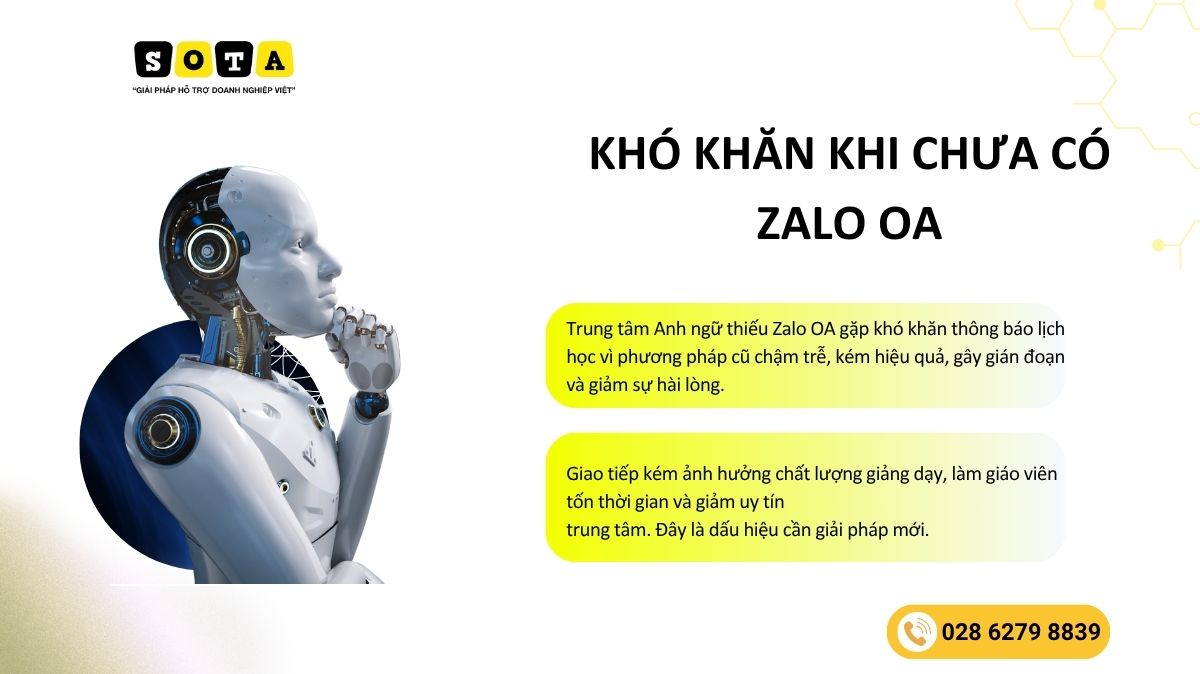 Tạo Zalo OA cho trung tâm anh ngữ 2025