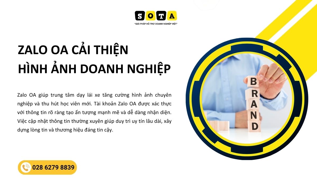 Tạo Zalo OA cho trung tâm dạy lái xe